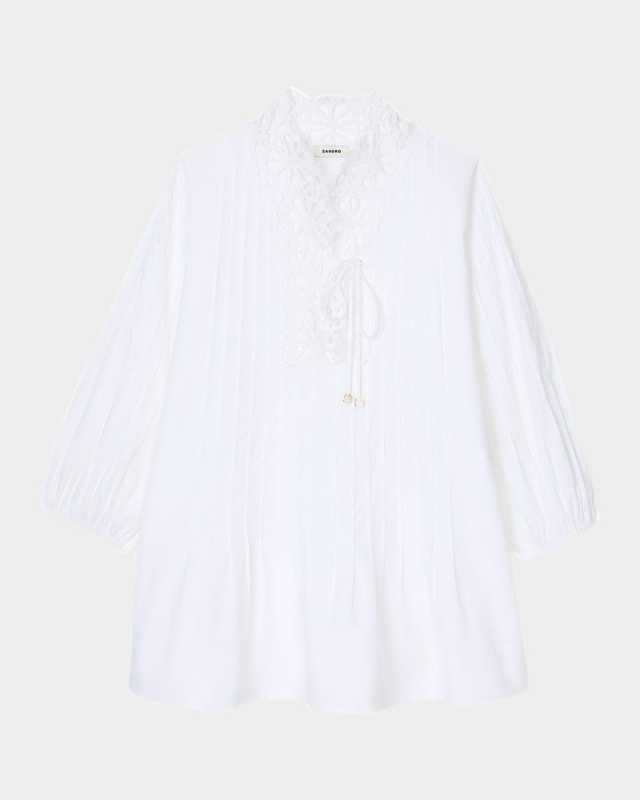 Moana Floral Cutwork Mini Dress